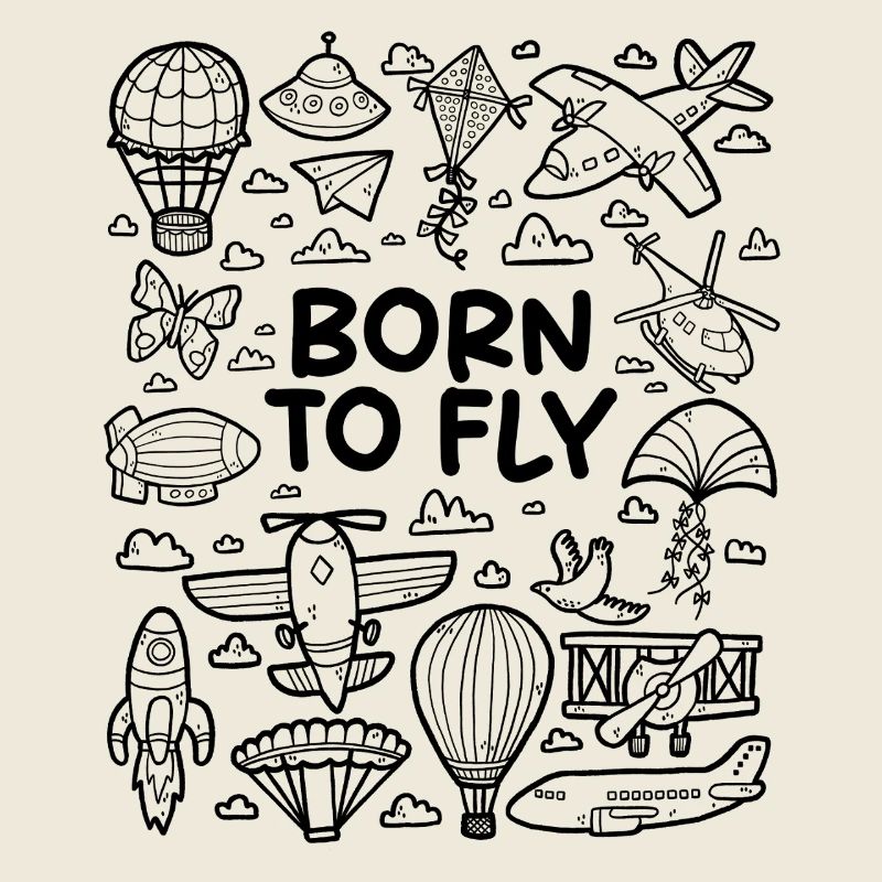 Born to fly – airplane lovers