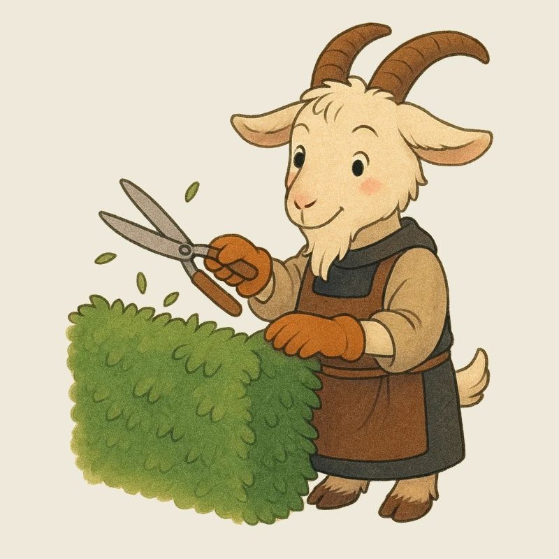 Ein Bock als Gärtner