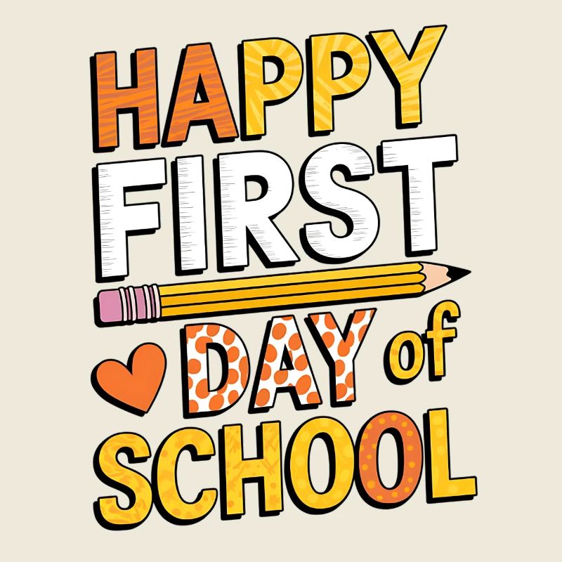 Erster Schultag Einschulung Design