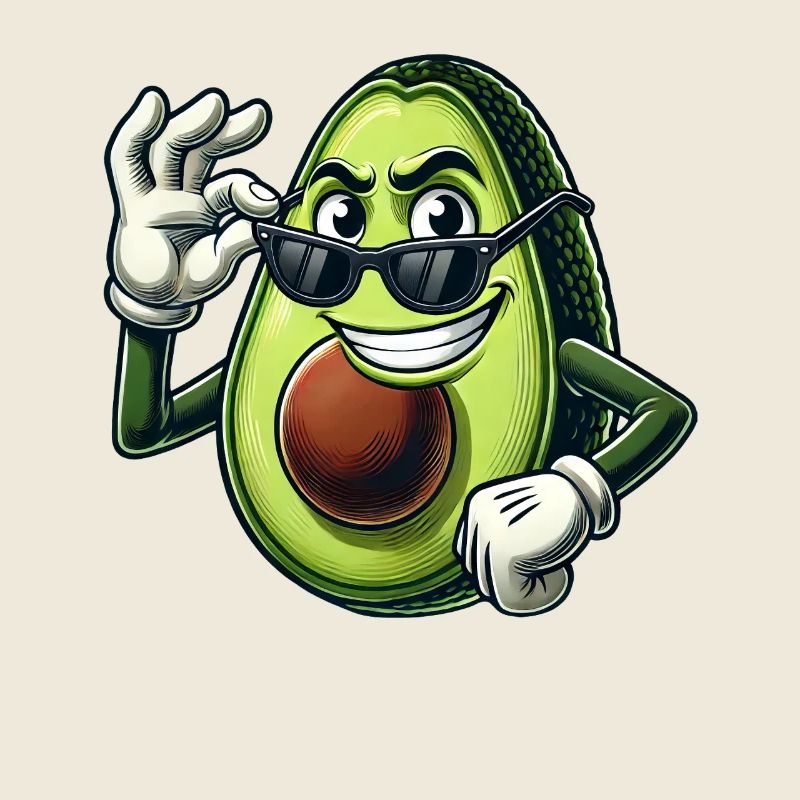 Coole Avocado Sonnenbrille Sommer Lustig Eitel