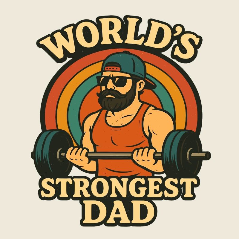 World's Strongest Dad Workout Training Gym