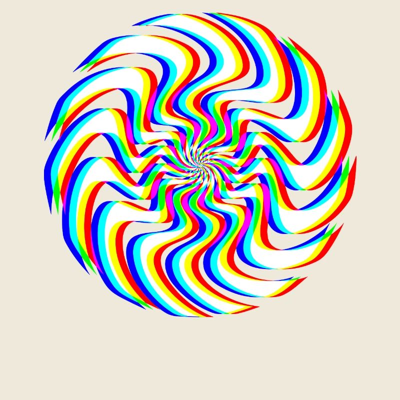 Glitch Spirale – Optische Täuschung