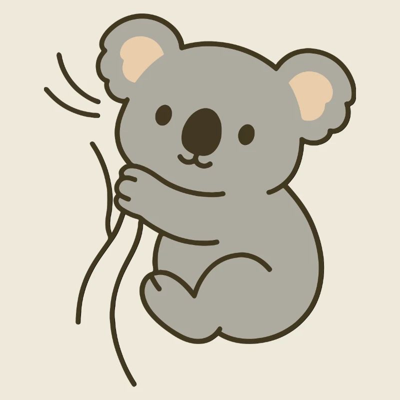 Cuddly koala