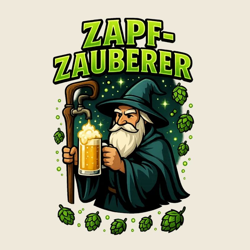 Zapf Zauberer Bier Bierflasche Bierzelt Crew