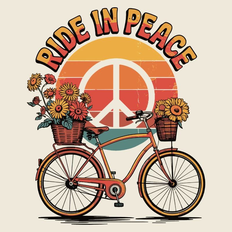 Ride in Peace Retro Design