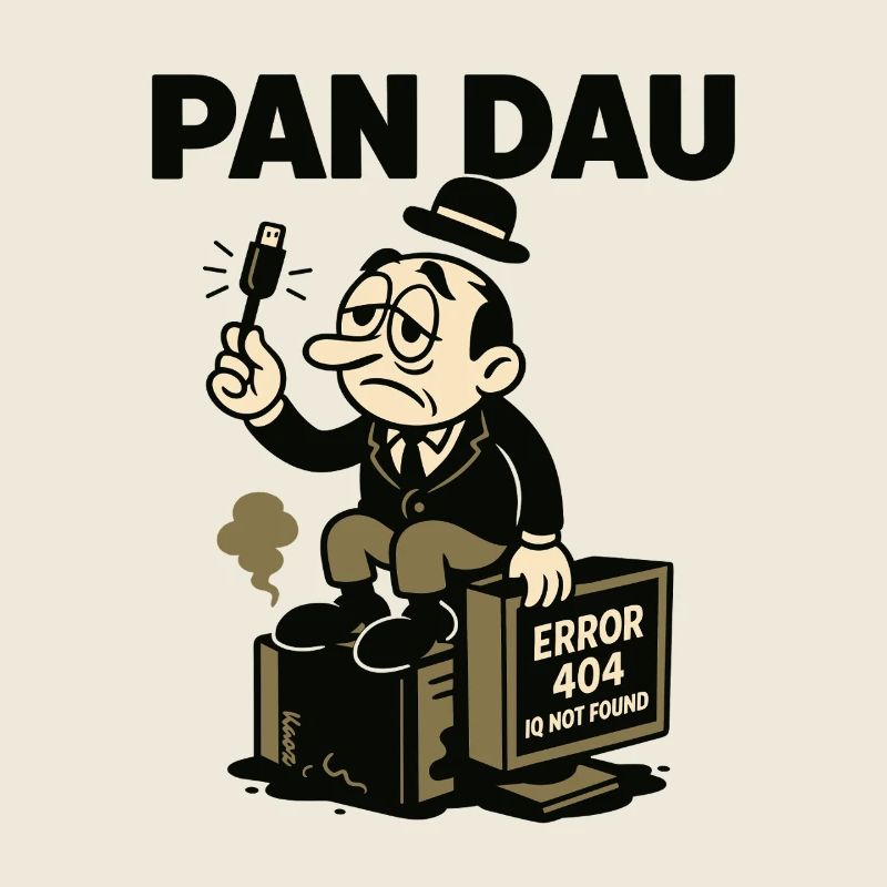 müder DAU mit usb und computer 404