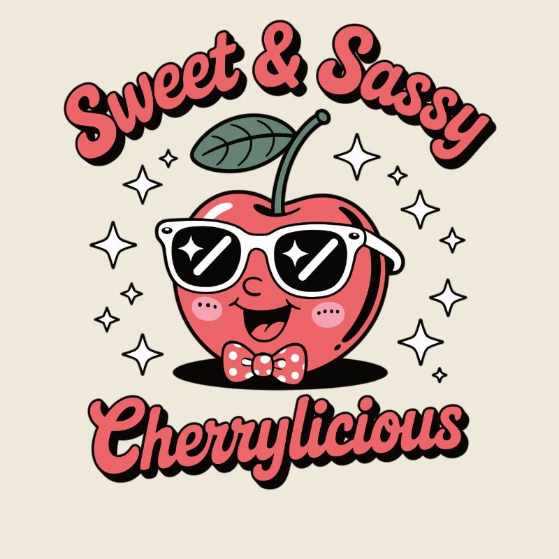 Cerise sucrée et effrontée avec style