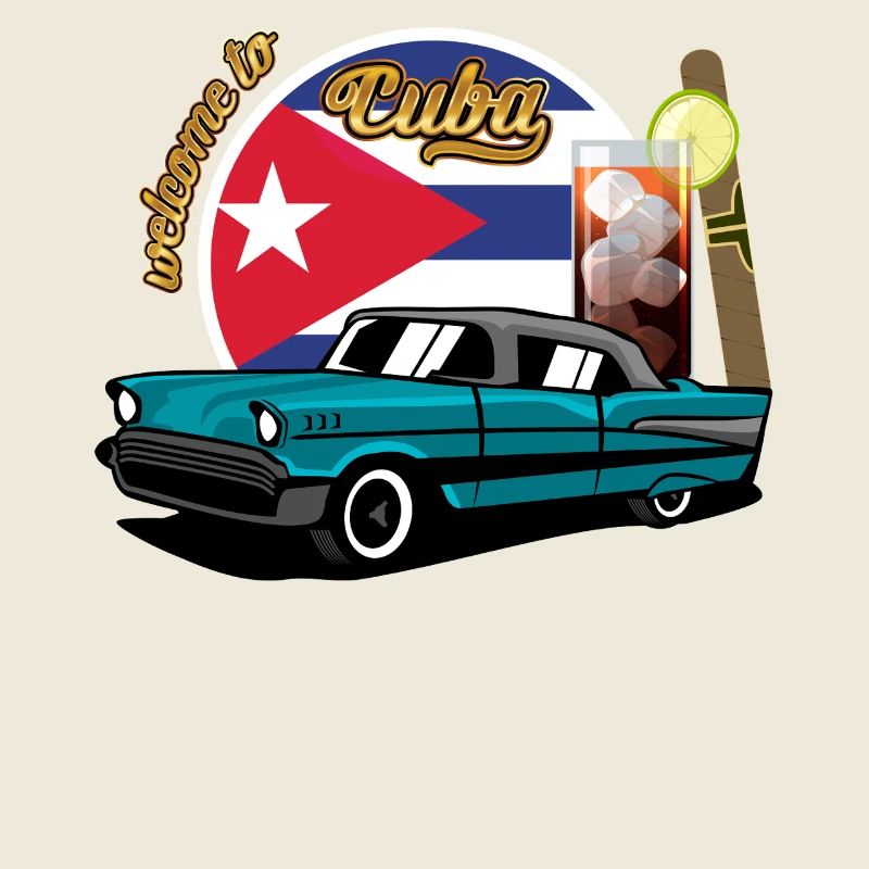 Kuba Zigarre Auto Rum Libre Havanna Souvenir retro