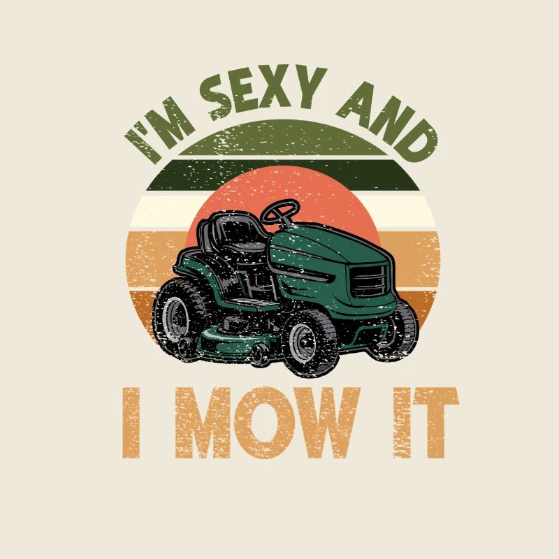 Funny mower tractor design