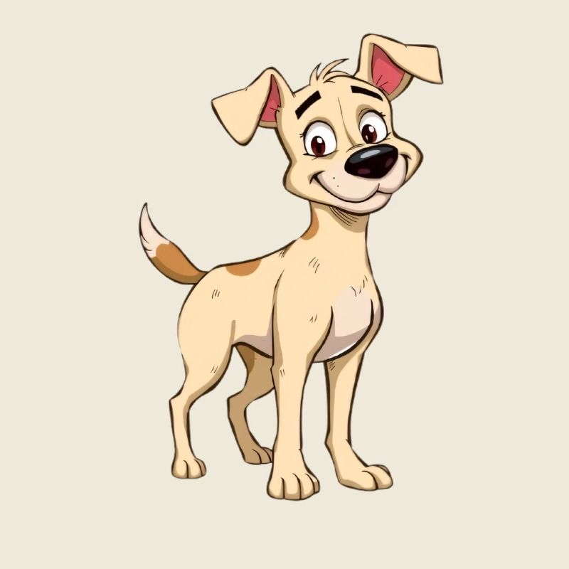 Chien joyeux avec de grands yeux