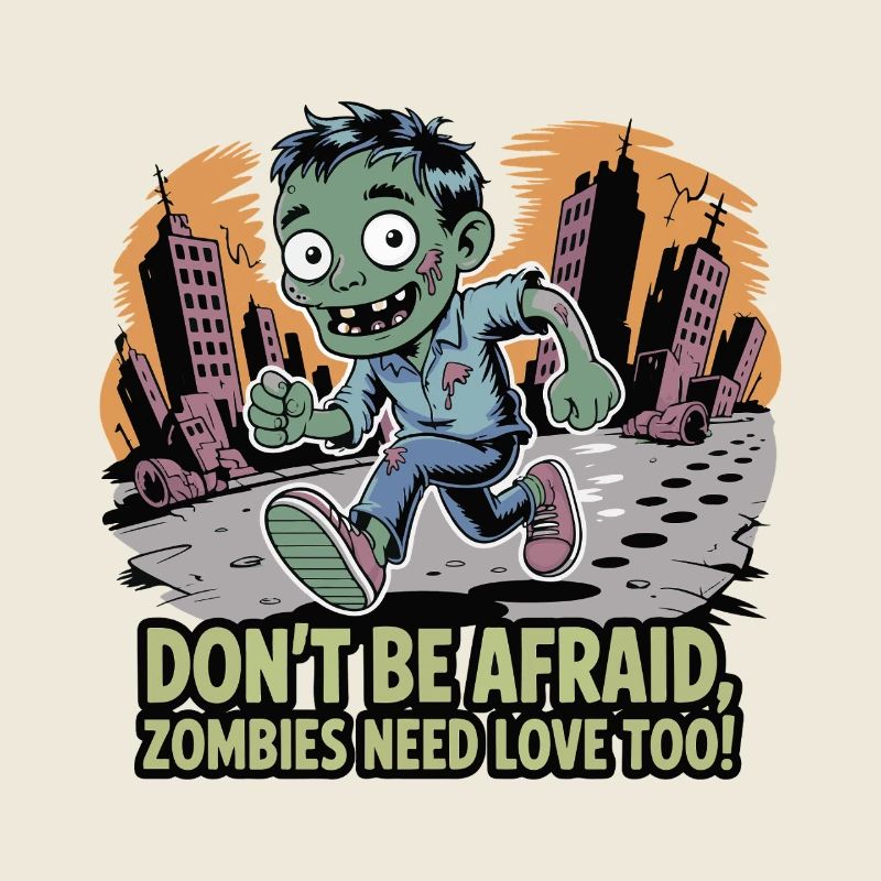 Zombie Love Run Print