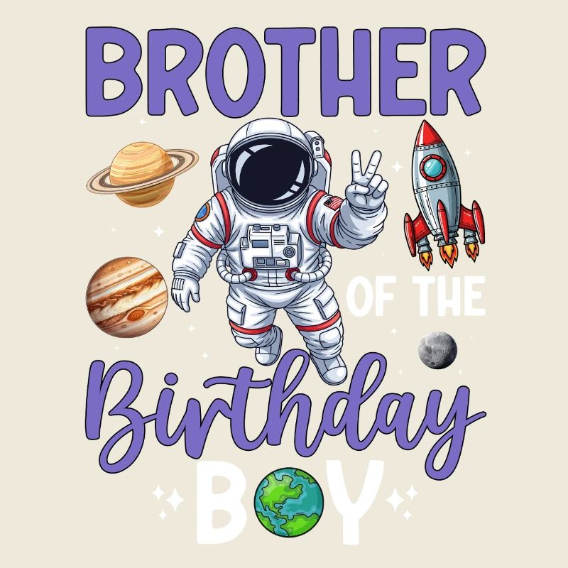 Conception d'anniversaire Space Brother
