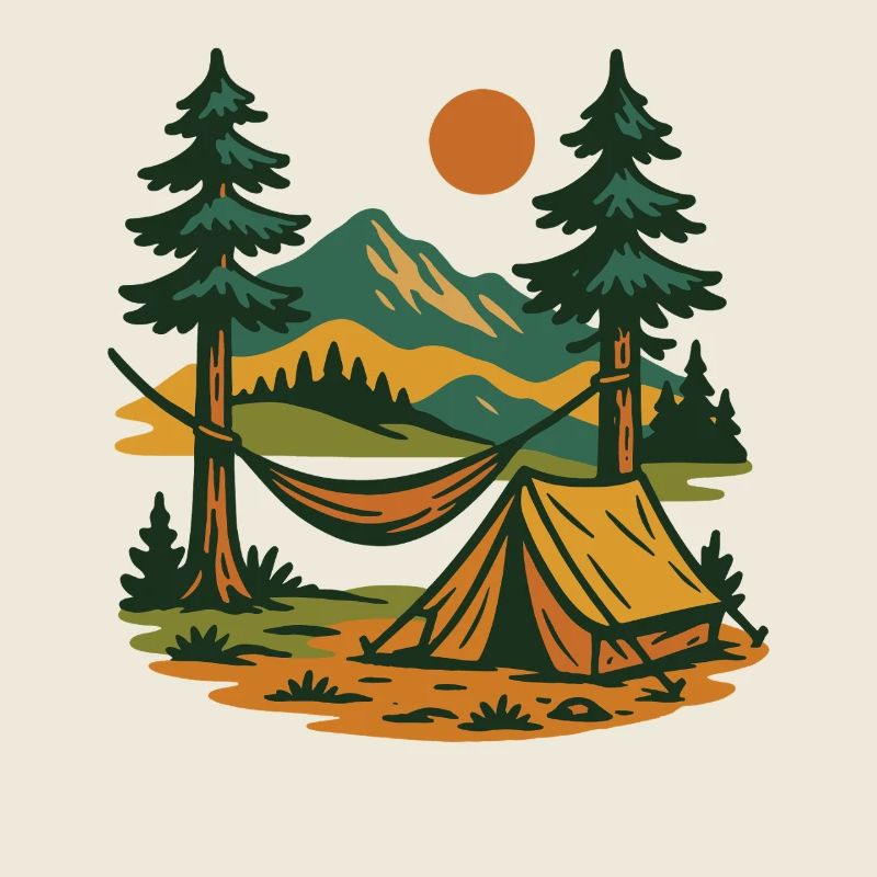Funny Camping Camper Adventure Campfire