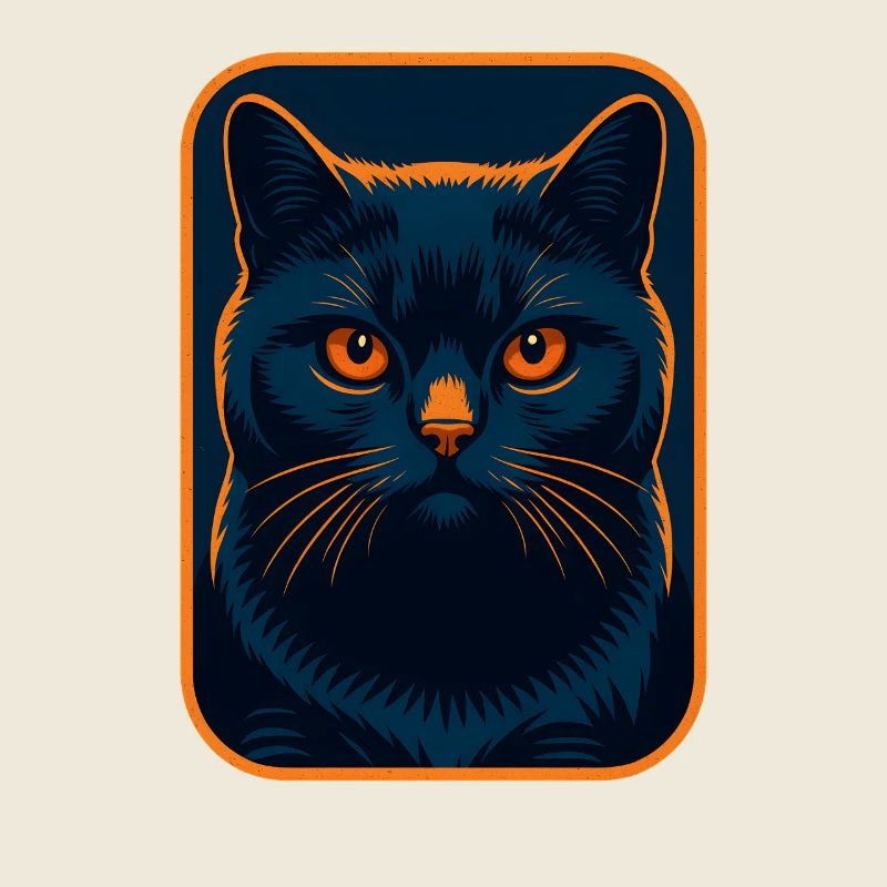 Feline Majesty Neon Portrait, Love Cats 