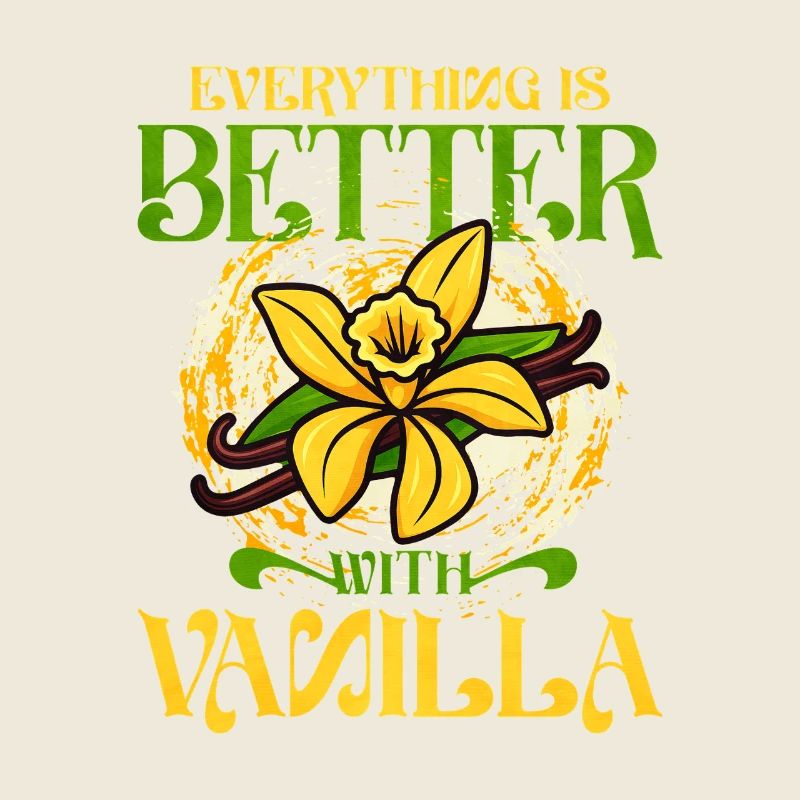 Vanilla with vanilla flower