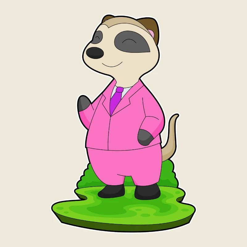 Erdmännchen Bräutigam Anzug Hochzeit