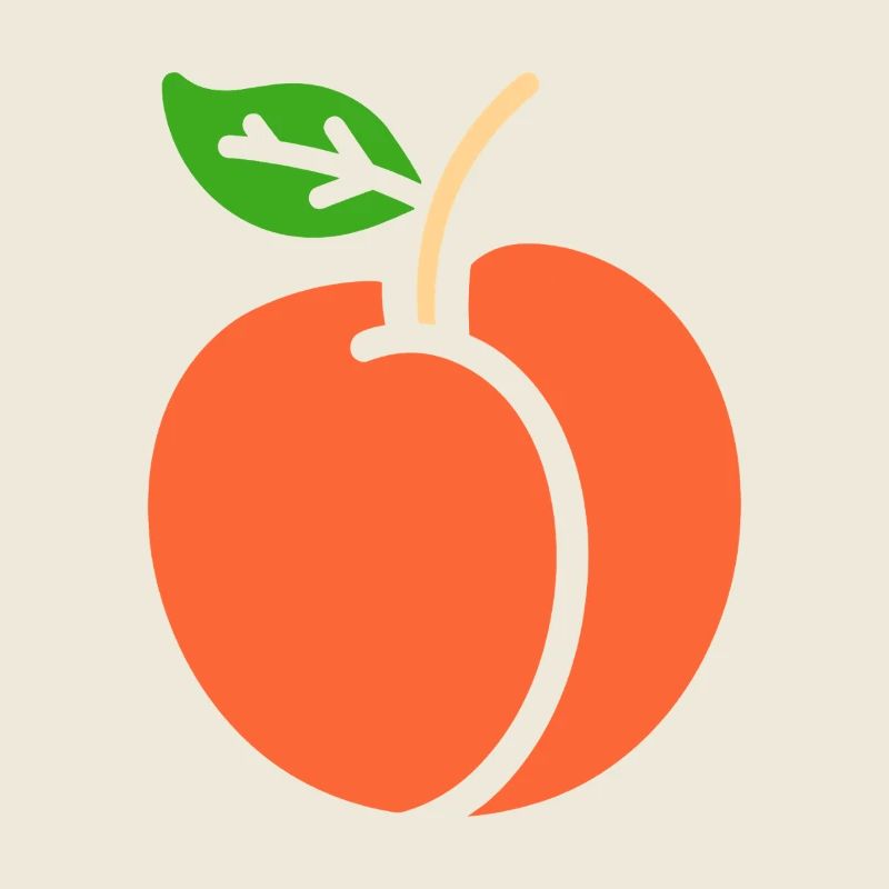 Minimalist Peach and Vibrant Nectarine