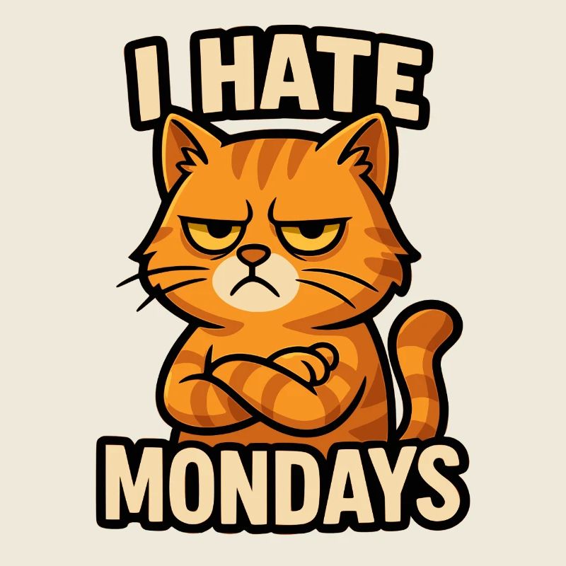 Grudge Cat Anti-Monday Design