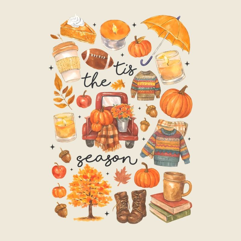Autumnal Coziness Illustration