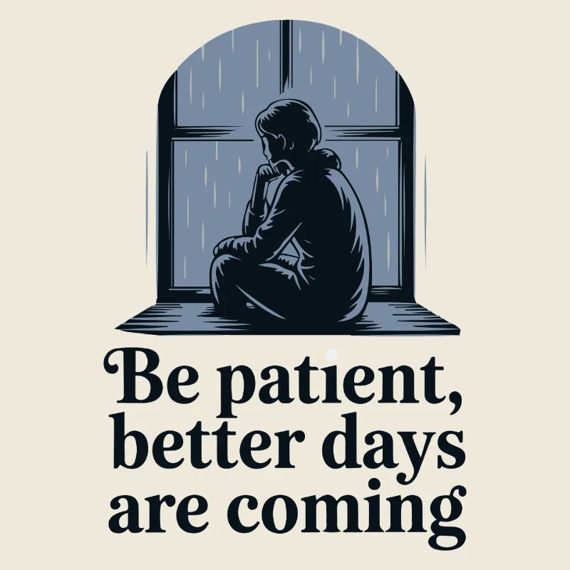 Reflective Solitude Rainy Day Design