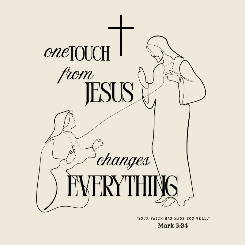One Touch from Jesus – Black | Mark 5:34