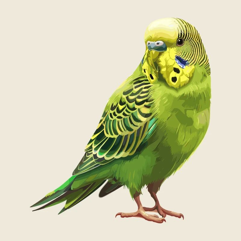 Conception de perruche Joie de vivre