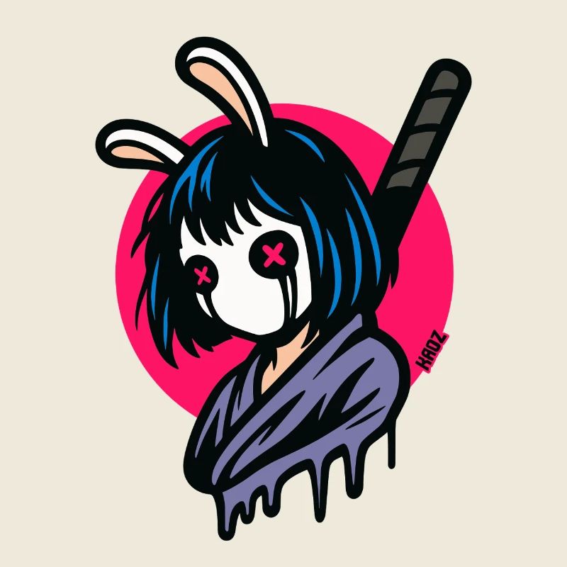 Masques de lapin Guerrier samouraï