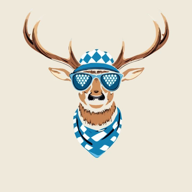 Alpen Hirsch Servus Hirschgeantler Tracht Oktober