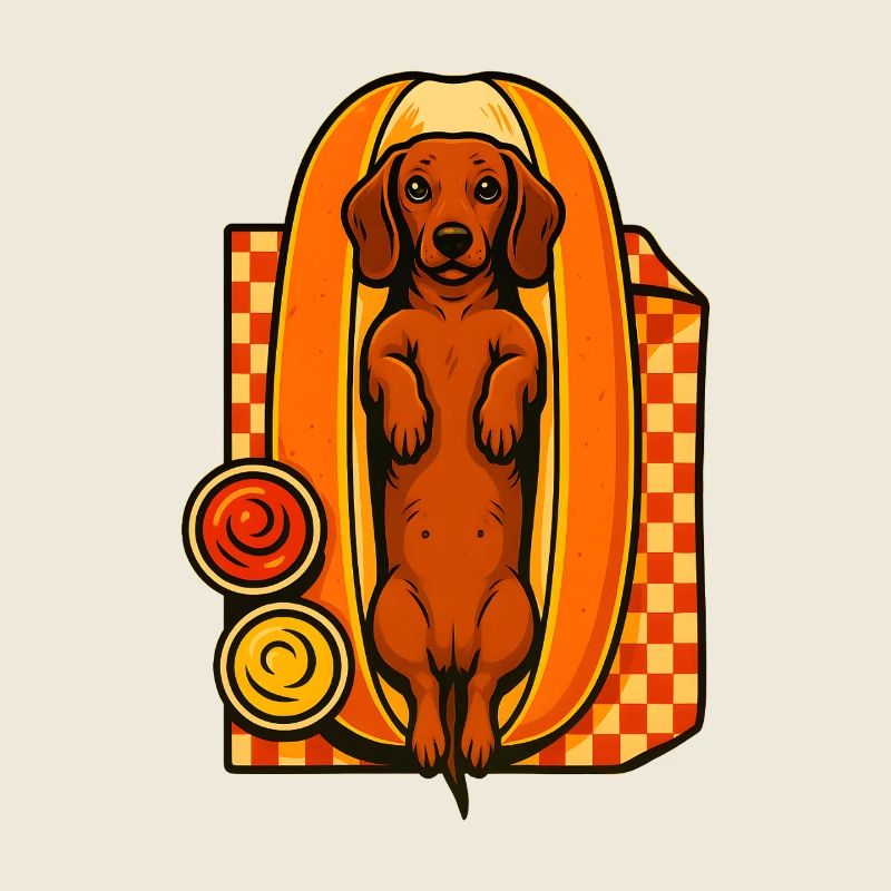Dachshund in a Hot Dog Bun