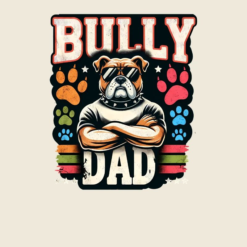 Dad Bold Bulldog Graphic