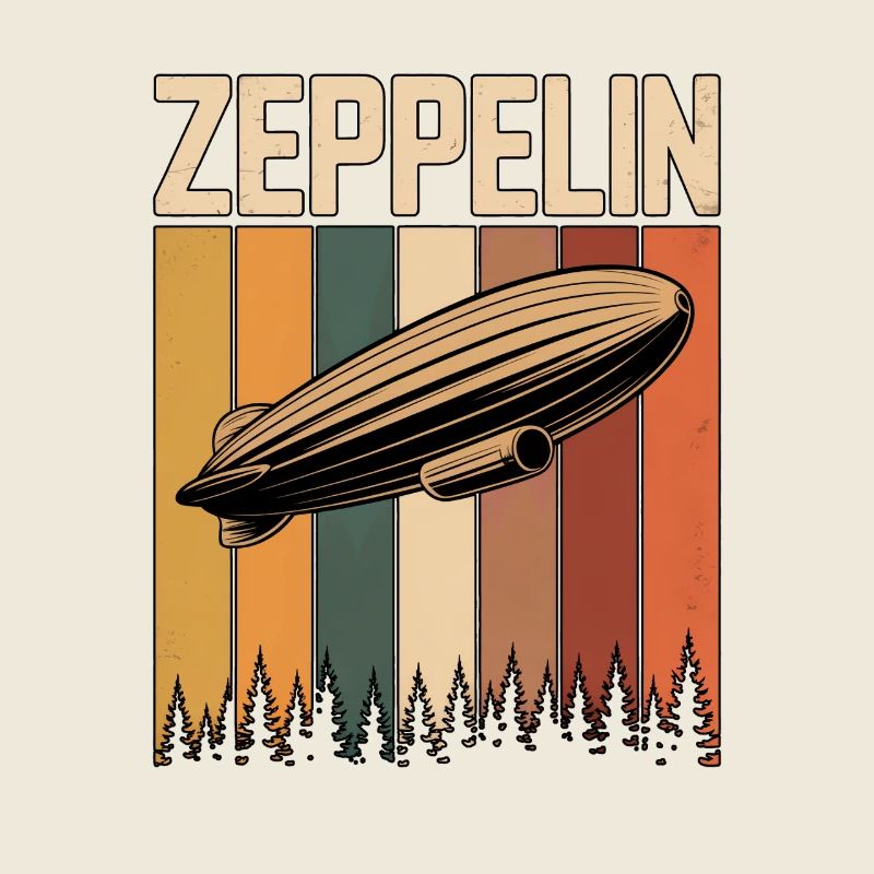 Dirigeable Zeppelin Rétro Vintage