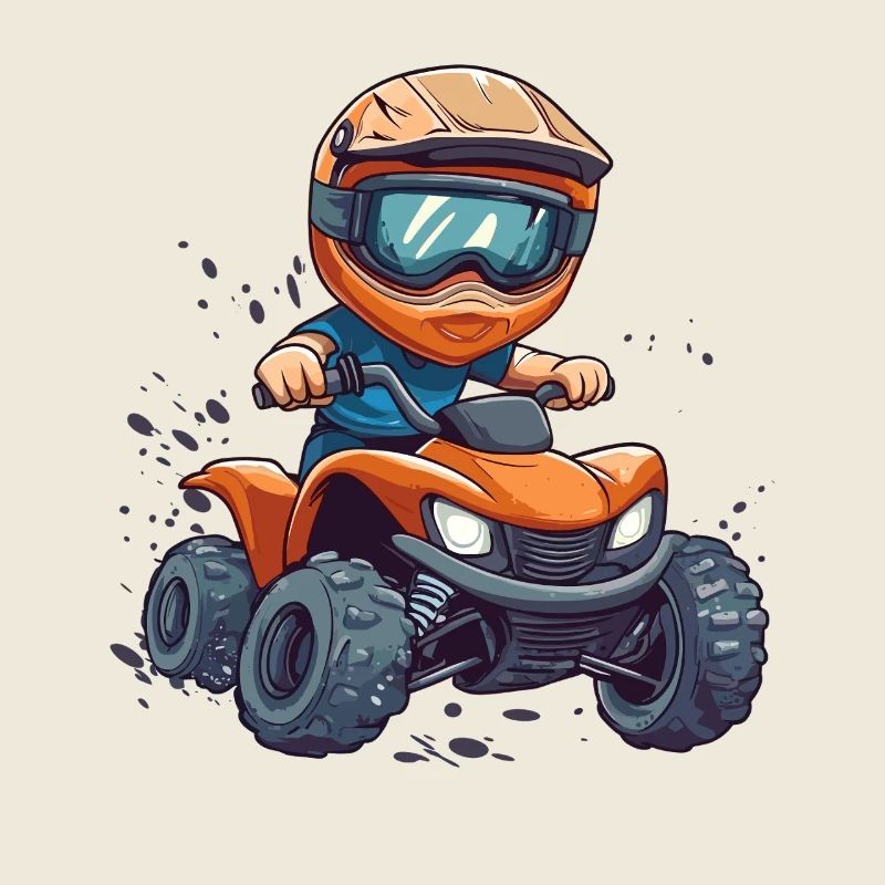 Kinderquad Abenteuer Cartoon