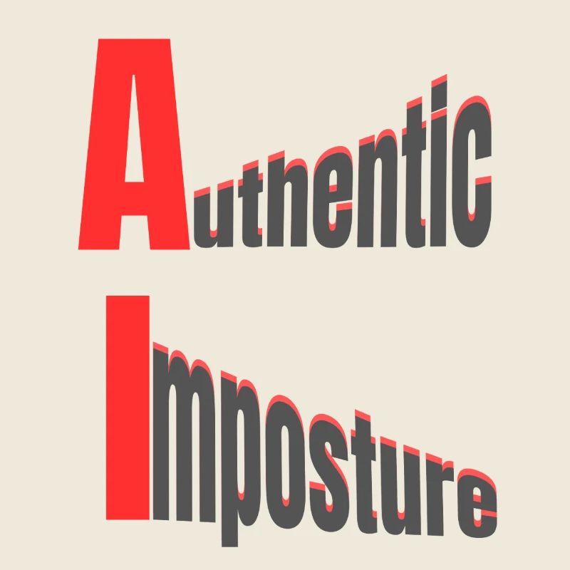 IA – Imposture authentique – Design graphique fort
