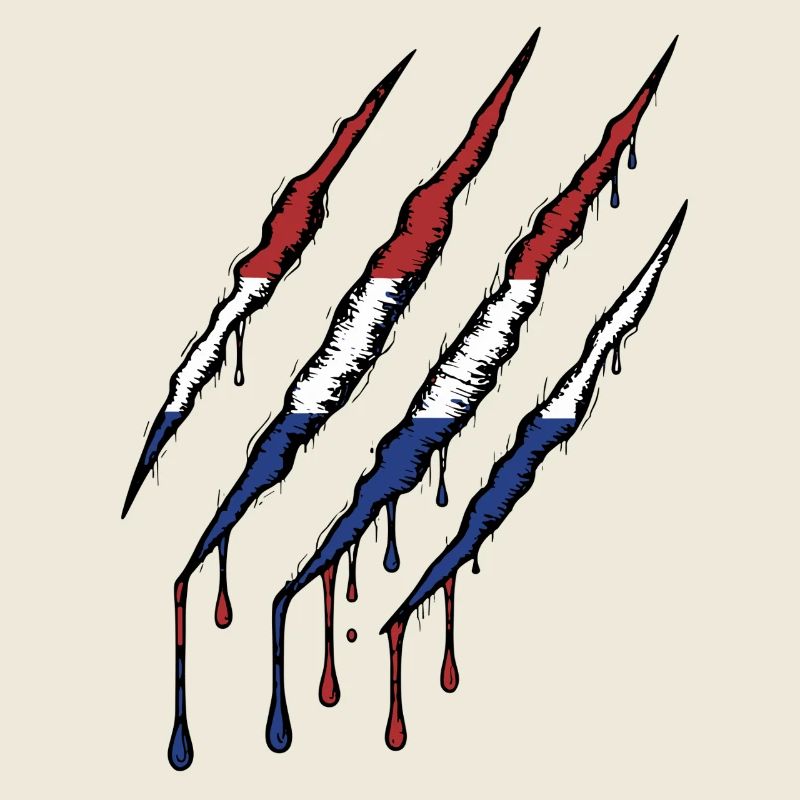 Netherlands Claw Holland Oranje Scratch Marks