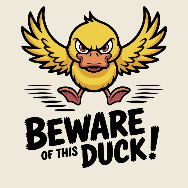 Méfiez-vous de cette attitude de dessin animé de canard