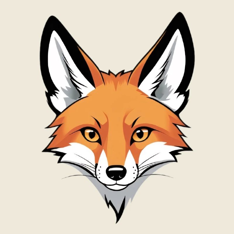 Fuchs Kopf Illustration
