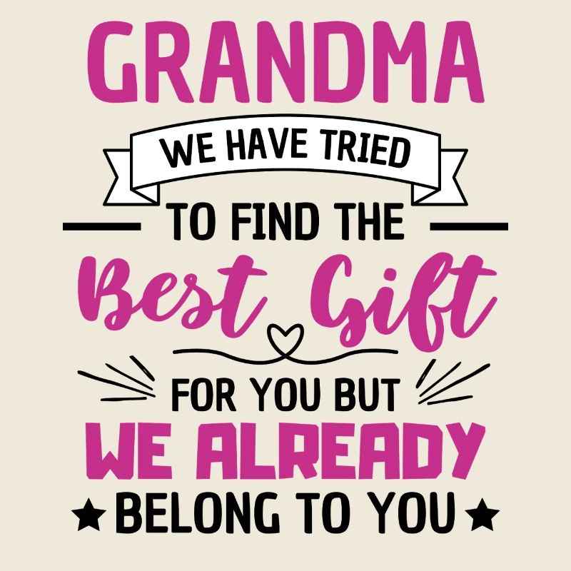 Süße Oma Sagt Großmutter Liebe