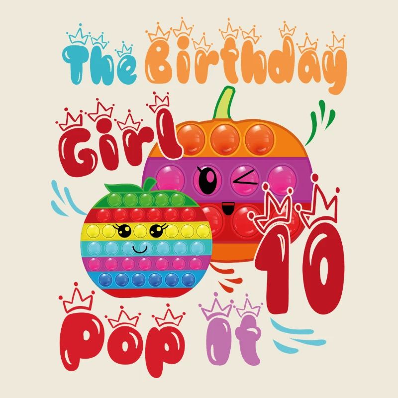 Das Geburtstagskind 10Pop-It