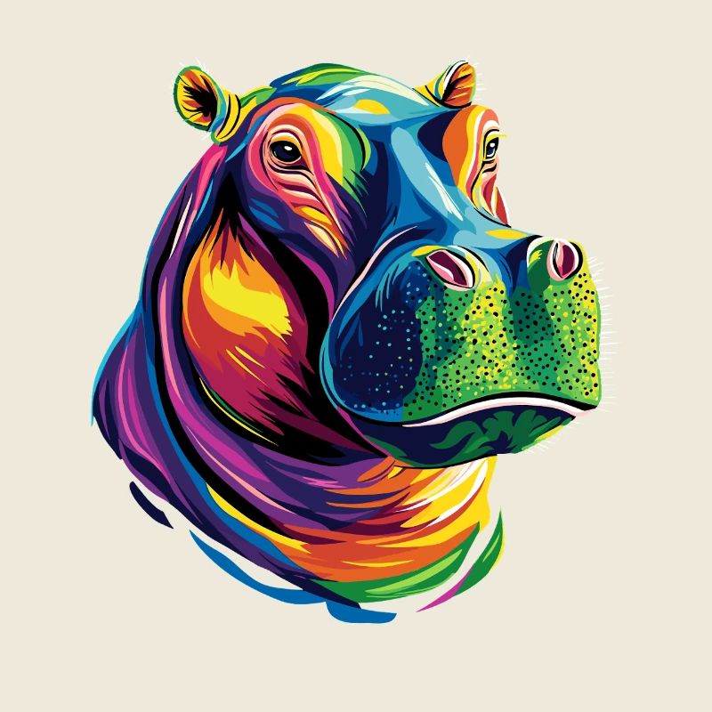 Nilpferd Flusspferd Mama Hippopotamus Cooles Hippo