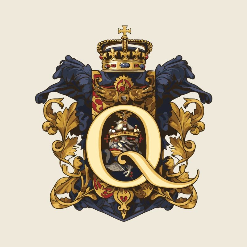 Q Buchstabe Name Krone