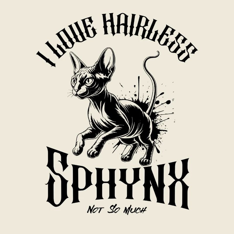 J’aime les chats Sphynx drôles