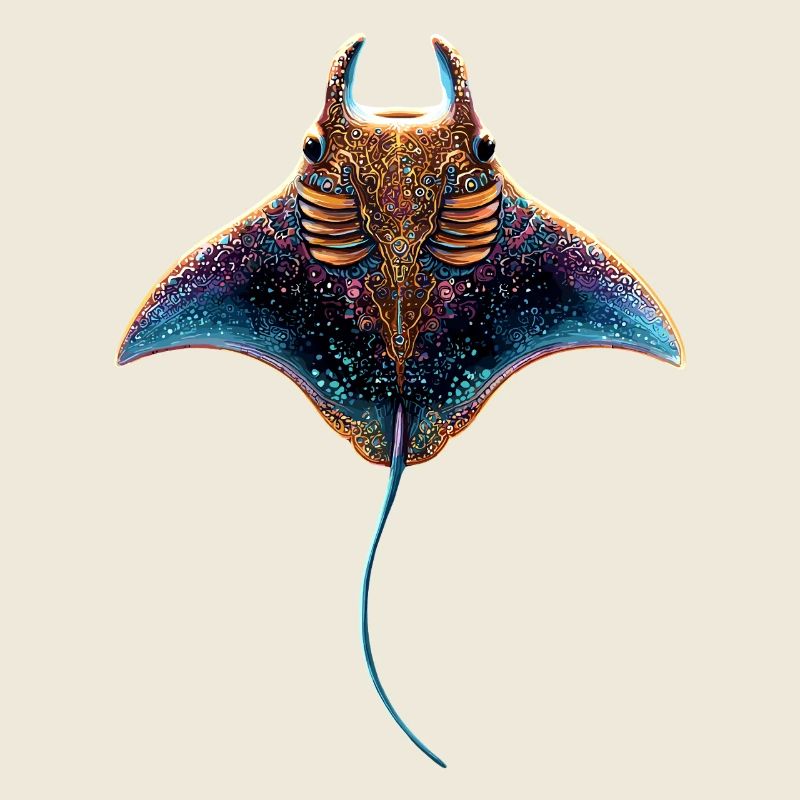 Manta Rochen Teufelsrochen Stachelrochen Taucher