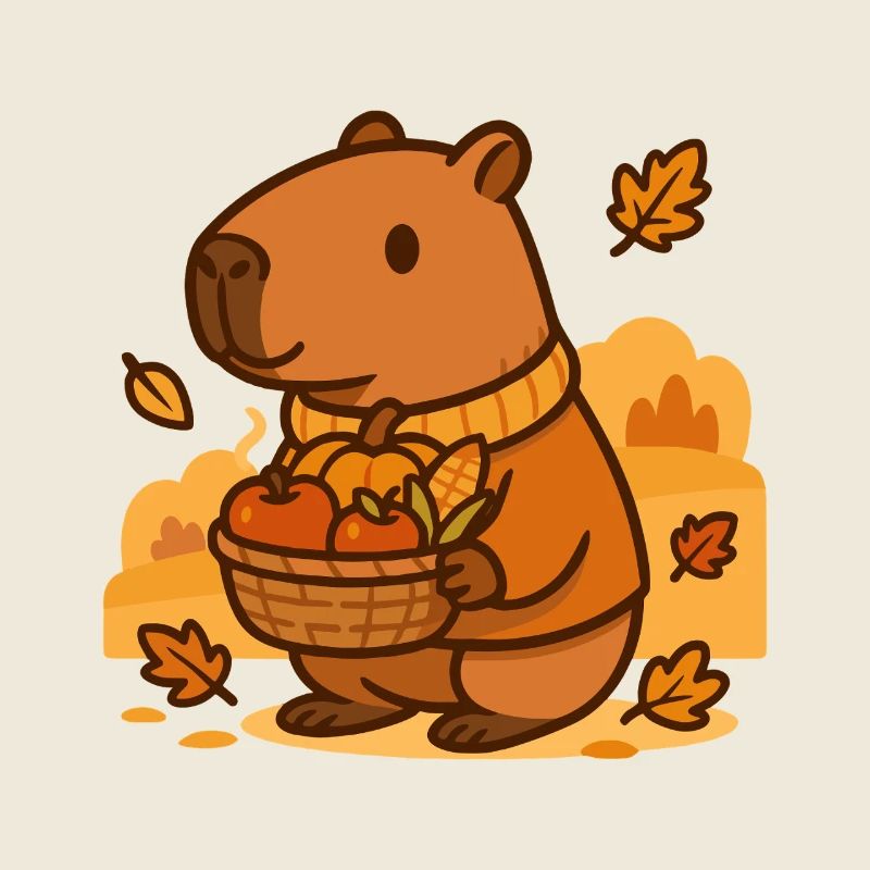 Capybara Harvest – Herbstliche Gemütlichkeit