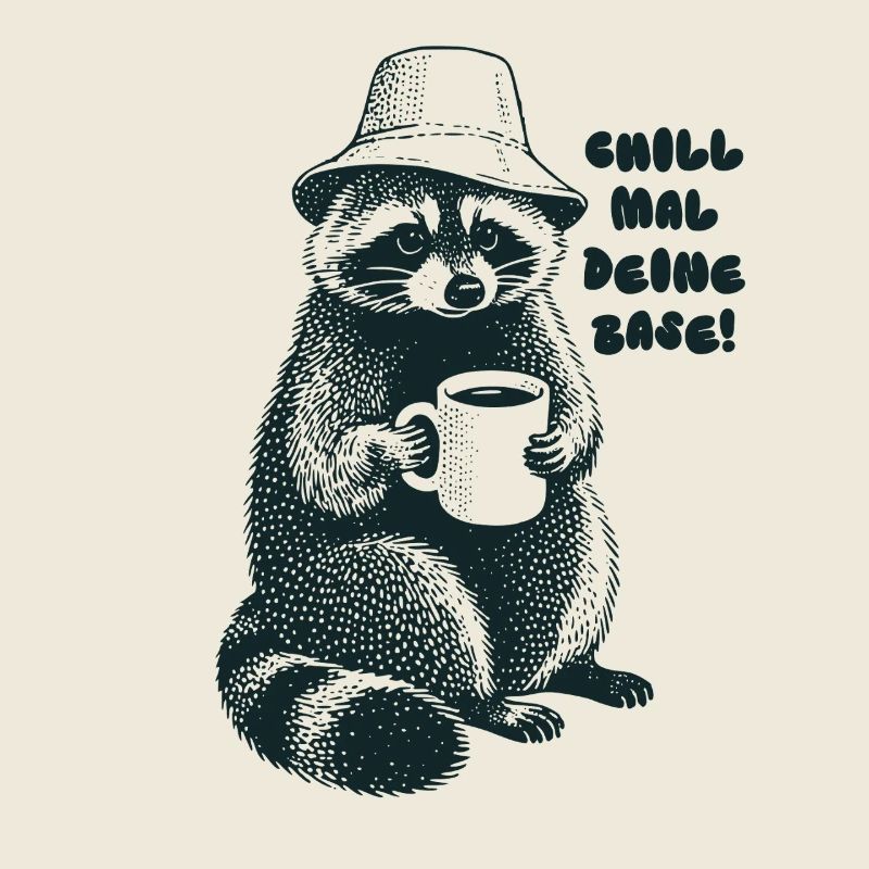 Chill mal deine Base - Waschbär