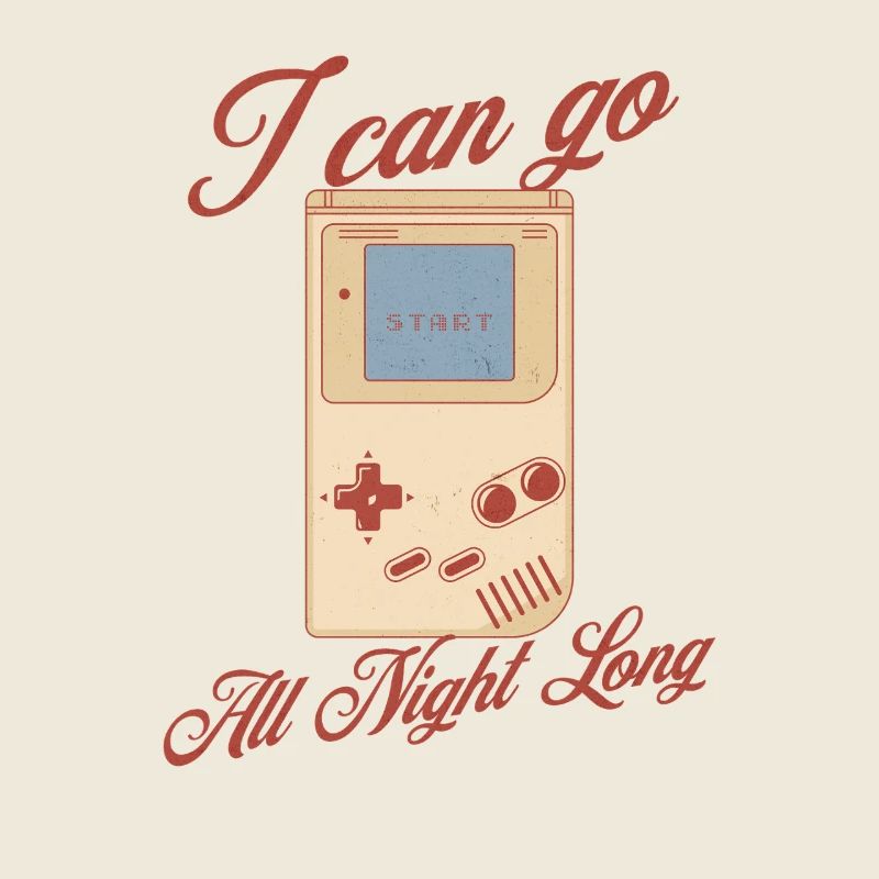 Retro Gaming I Can Go All Night Long Spielkonsole