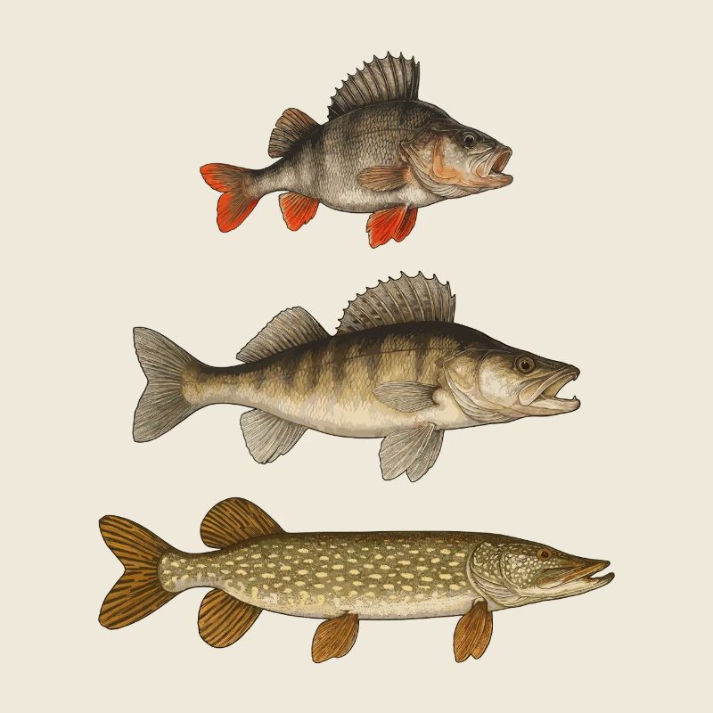 Pike Zander Perch Predatory Fish Fishing Anglers