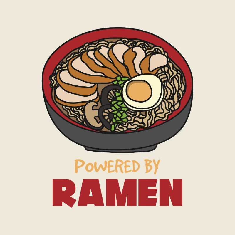 Propulsé par Ramen – Funny Ramen Design
