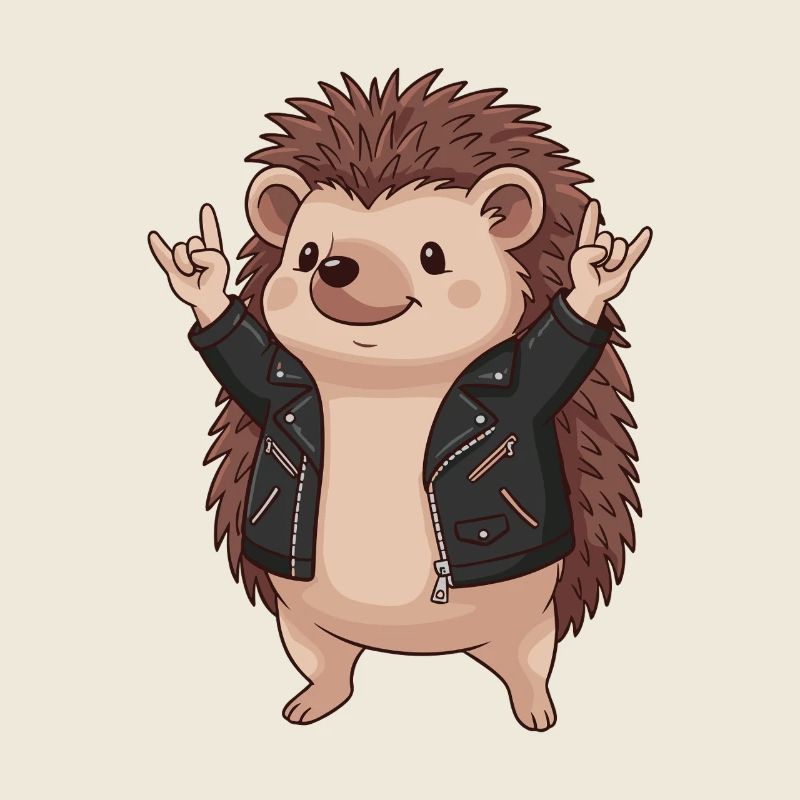 Hedgehog Rocker Leather Jacket