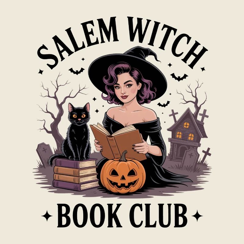 Witch Book Club Halloween Design