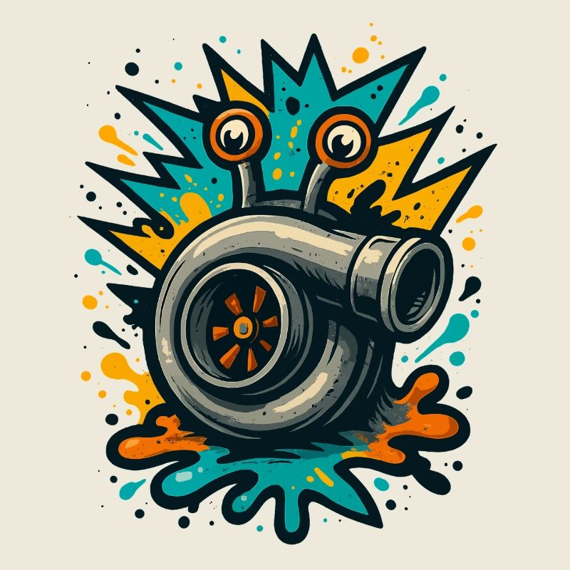 Turbo Schnecke Turbolader Boost Explosion